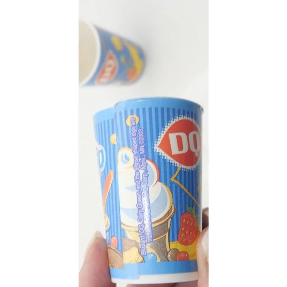 Vintage Dairy Queen Play Food Banana Split Dilly Bar Ice Cream Sandwich Cups - Picture 5 of 9